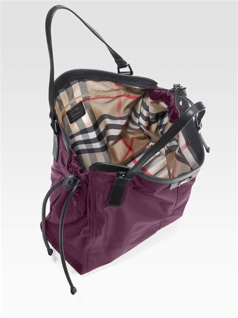 burberry nylon tote purple|burberry nylon crossbody bag.